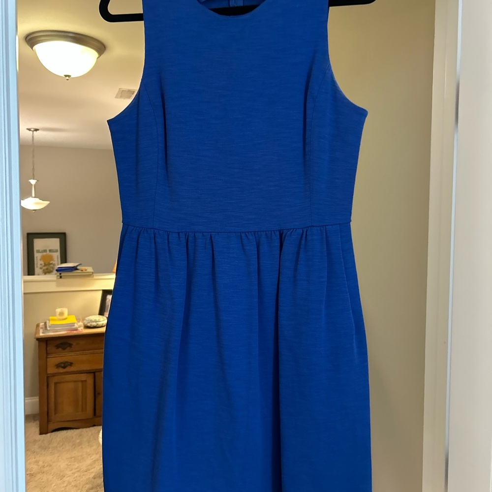 J.Crew Sleeveless Blue Dress